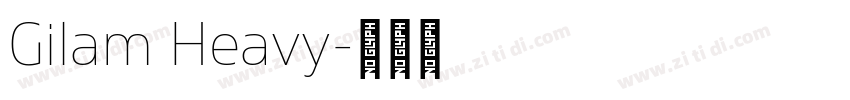 Gilam Heavy字体转换